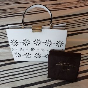 Kate Spade White Cut Out Purse with Dust Bag